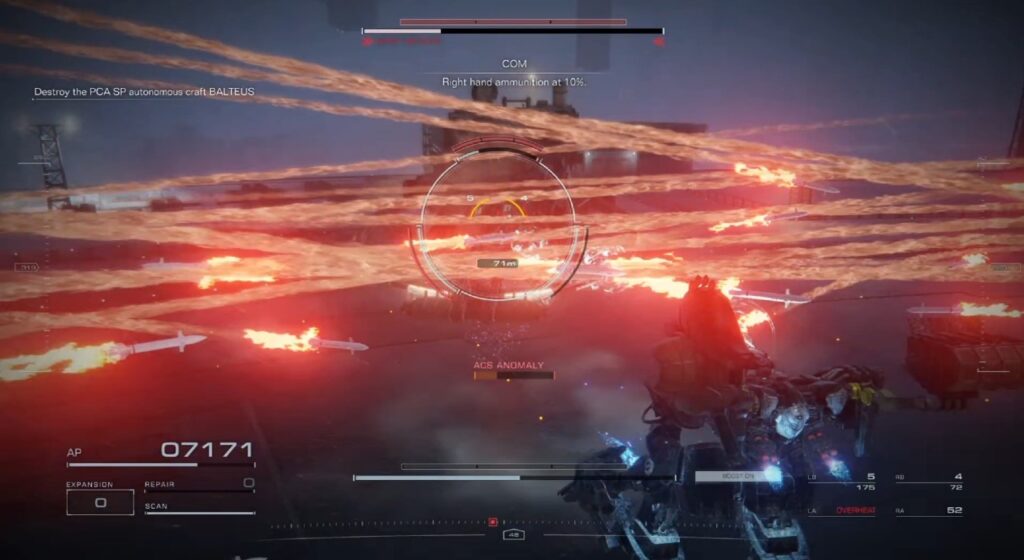 Walka z bossem w Armored Core 6 Balteus