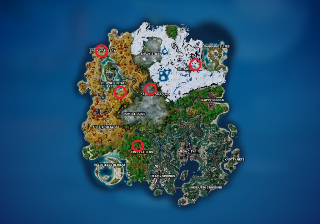 fortnite jak zatrudnić postać NPC lokalizacje zaznaczone na mapie sezonu 4 rozdziału 4