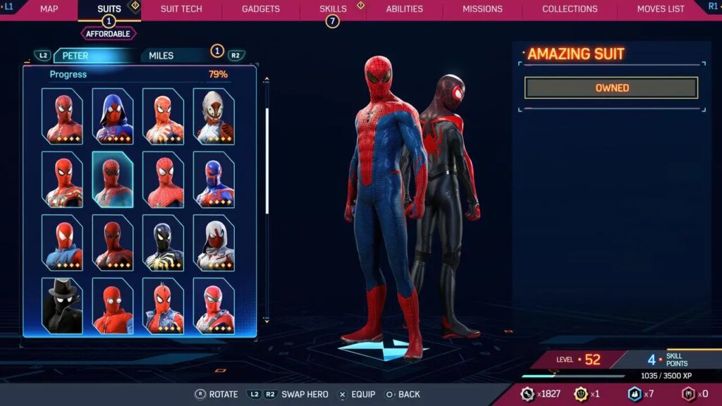 Jak odblokować niesamowite kostiumy Spider-Mana w Spider-Man 2