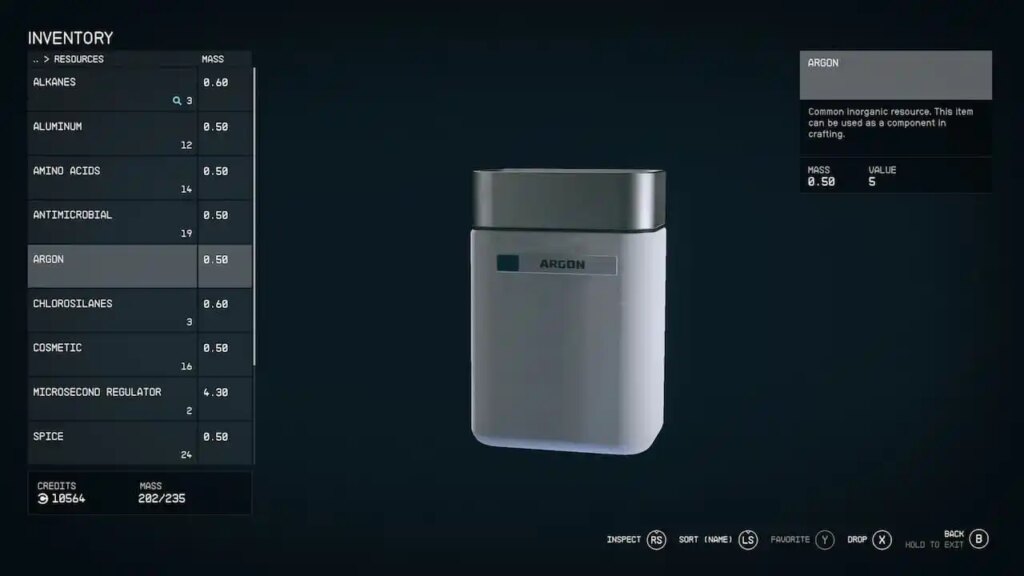 Best Places to Farm Argon in Starfield