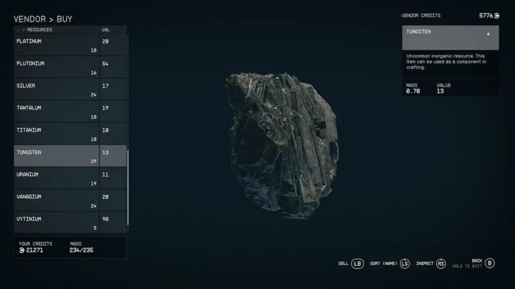 Lokalizacje Starfield Tungsten: Najlepsze planety i lokalizacje dostawców wolframu Best Planets and Vendors to Get Tungsten in Starfield
