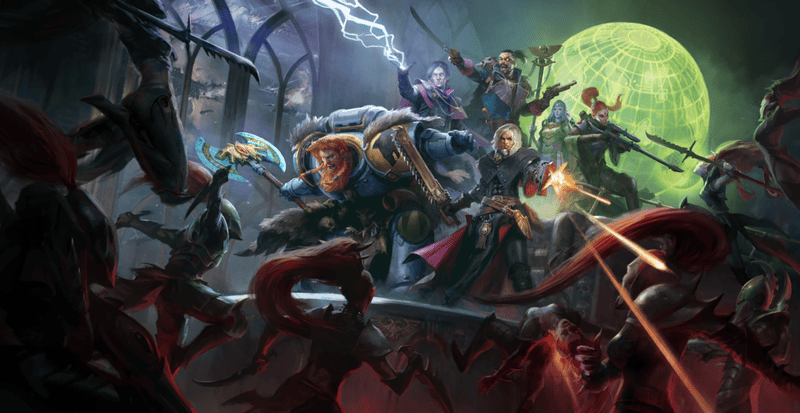 Towarzysze walczą o sekretne zakończenie Rogue Trader. 