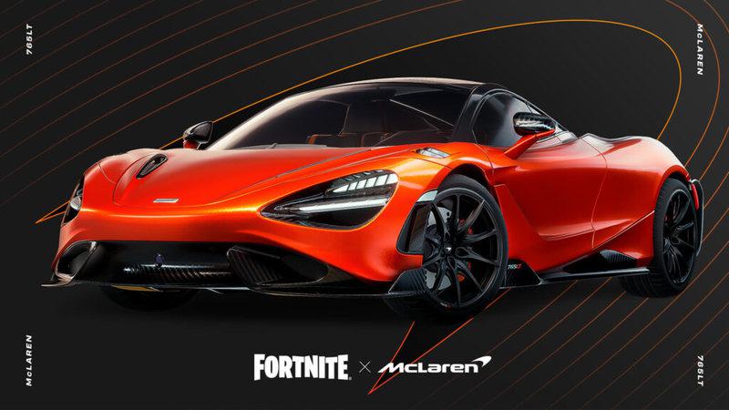 Zestaw wyścigów rakietowych Fortnite McLaren 765LT
