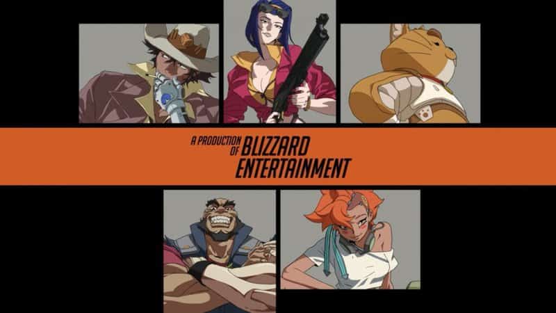 Grafika stworzona dla współpracy Blizzarda z Cowboy Bebop w Overwatch 2.